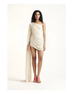THE ANNA ONE-SHOULDER MINI DRESS