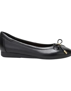 The Ballet Black Leather Ballet Flats