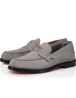 THE PLATO LOAFER FLAT VEAU VELOURS PHANTOM GREY LOAFERS