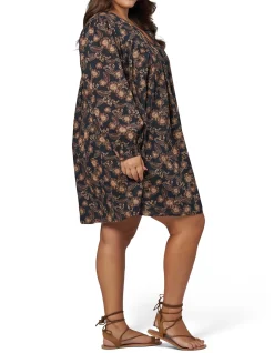 THE POETIC GYPSY - LOSE MYSELF MINI SMOCK DRESS