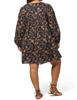 THE POETIC GYPSY - LOSE MYSELF MINI SMOCK DRESS