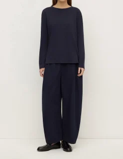 Thea Long Sleeve Tee Navy