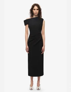 THE BLAIR CREPE MIDI DRESS