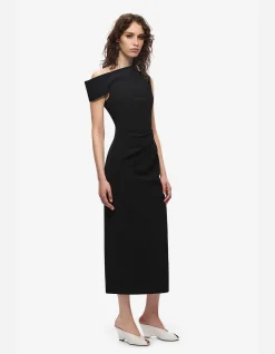 THE BLAIR CREPE MIDI DRESS