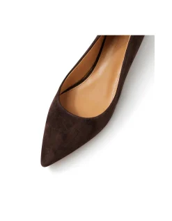 Thego Low Block Heel Pointed Toe Pumps