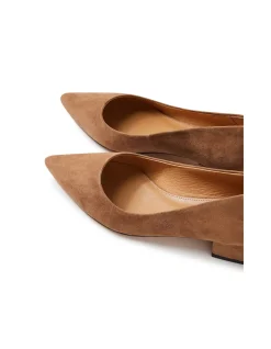 Thego Low Block Heel Pointed Toe Pumps