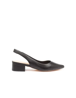 Thelma Pointed Toe Low Block Heel Slingbacks