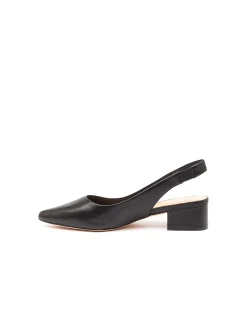 Thelma Pointed Toe Low Block Heel Slingbacks