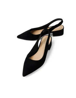 Thelma Pointed Toe Suede Slingback Pumps
