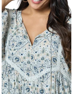 THE POETIC GYPSY-SEA BREEZE MINI DRESS