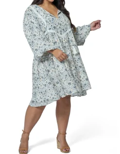 THE POETIC GYPSY-SEA BREEZE MINI DRESS