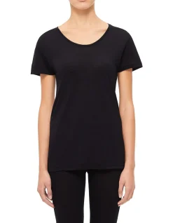 Thermal Wool Lyocell Short Sleeve Top