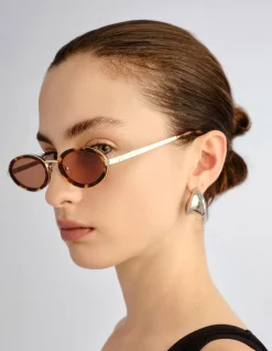 THE SAGE CRYSTAL TORT OVAL Sunglasses