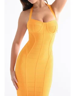 THE SCULPT MIDI BANDAGE DRESS