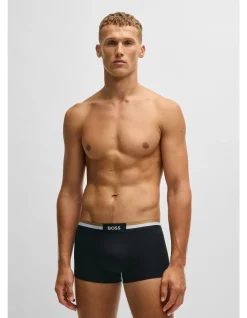Three-pack of cotton-blend trunks