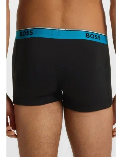 Three-pack of stretch-cotton trunks with logo waistbands
