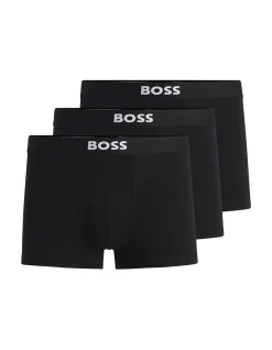 Three-pack of trunks in stretch cotton