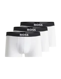Three-pack of trunks in stretch cotton