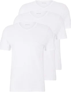 Three-pack of V-neck underwear T-shirts in cotton
