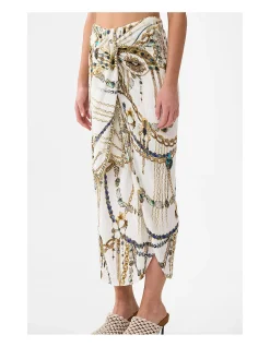 TIE FRONT SKIRT