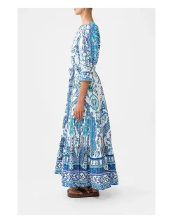 TIERED SHIRT DRESS WITH SHORT SLEEVE