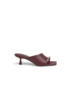 TIONEE MO BURGUNDY LEATHER