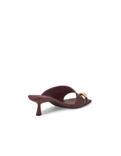 TIONEE MO BURGUNDY LEATHER