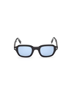 TOM FORD ICON TI0021 - SHINY BLACK MEN'S SUNGLASSES