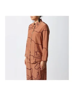 Tracks Long Sleeve Silk Shirt