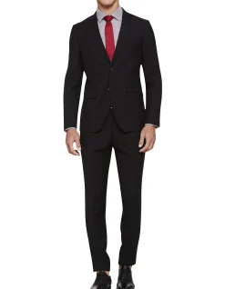 Travel Auden Wool Suit Trousers Black