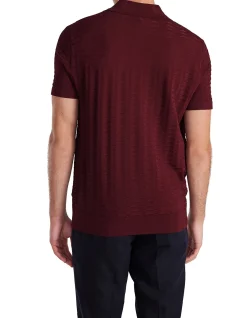TRIANGLE KNIT POLO