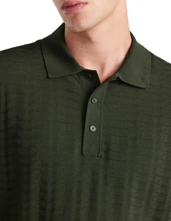TRIANGLE KNIT POLO