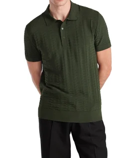 TRIANGLE KNIT POLO