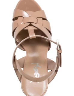 Tribute Patent Leather Platform Sandal 105