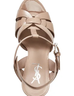 Tribute Patent Leather Platform Sandal 105