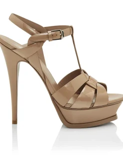 Tribute Patent Leather Platform Sandal 105