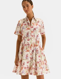 TROPICS MINI SHIRT DRESS