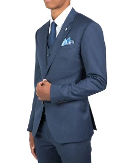 Troy Slim Suit Jacket FCG279 Blue