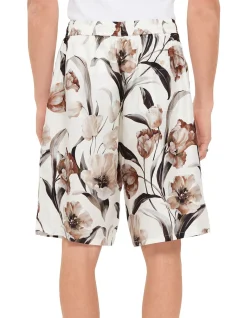 Tulipani Floral Silk Shorts