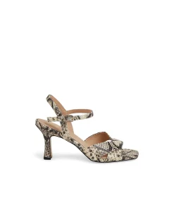 TURNER MI BLACK&BEIGE SNAKE LEATHER