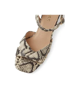 TURNER MI BLACK&BEIGE SNAKE LEATHER