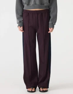 twill stripe detail pant