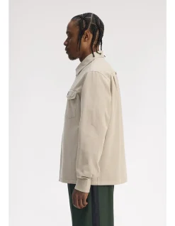 TWILL ZIP THROUGH OVERSHIRT