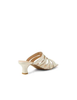 Ulka Patent Strappy Mid Heel Sandals