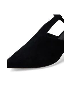 Vachier Suede Slingback Kitten Heel Mules
