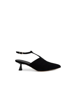 Vachier Suede Slingback Kitten Heel Mules