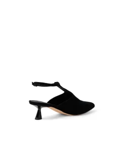 Vachier Suede Slingback Kitten Heel Mules