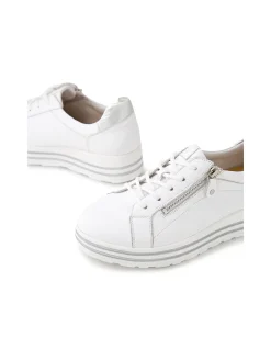 Vamra XF White Silver Leather Sneakers