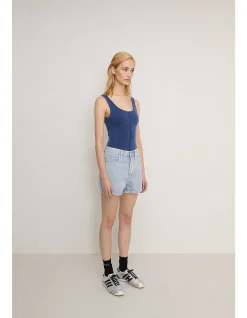 VEGETABLE DYE BERMUDA SHORT - MIST