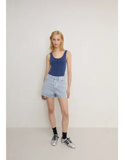 VEGETABLE DYE BERMUDA SHORT - MIST